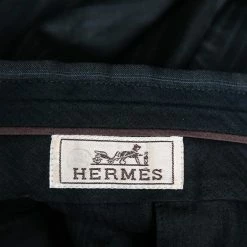 Hermes Charcoal Grey Pinstriped Wool Single Breasted Suit L For Men 14 Hermes Charcoal Grey Pinstriped Wool Single Breasted Suit L For Men -Deals Hermes Store luxury men hermes used clothes p606441 005