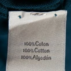 Hermes Teal Blue Cotton Pique H Embroidered Crewneck T-Shirt XS For Men -Deals Hermes Store luxury men hermes used clothes p616162 005