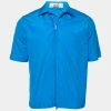 Hermes Blue Cotton Zip Front Short Sleeve Shirt M For Men -Deals Hermes Store luxury men hermes used clothes p630583 001