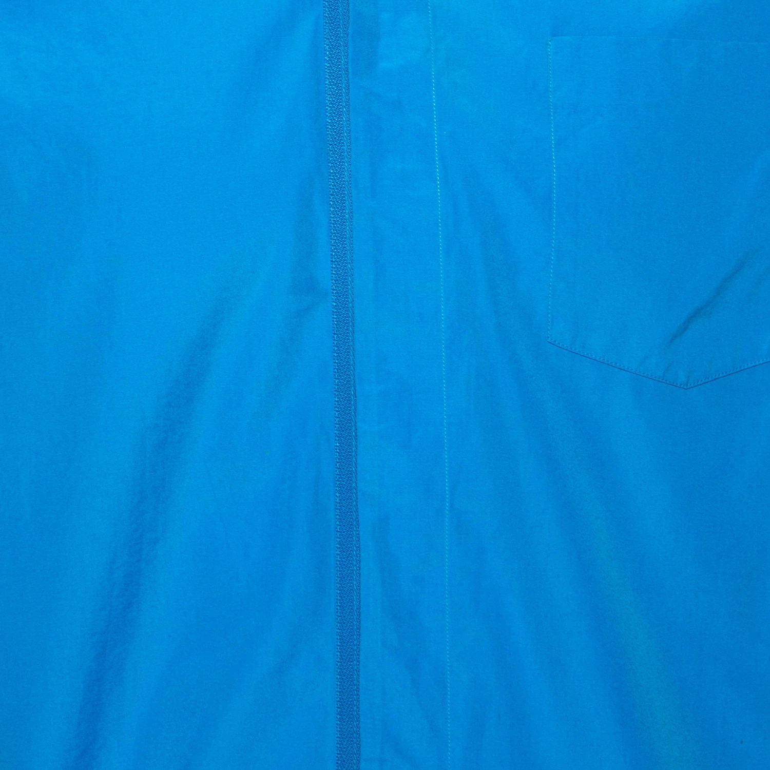 Hermes Blue Cotton Zip Front Short Sleeve Shirt M For Men 5 Hermes Blue Cotton Zip Front Short Sleeve Shirt M For Men - Image 3