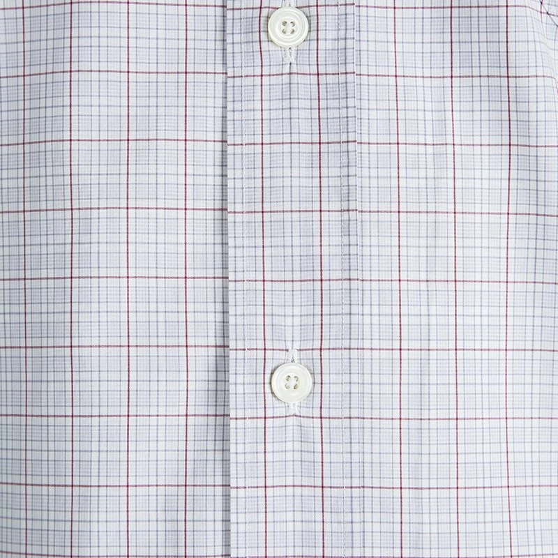 Hermes Checked Cotton Long Sleeve Button Down Shirt L For Men 6 Hermes Checked Cotton Long Sleeve Button Down Shirt L For Men - Image 4