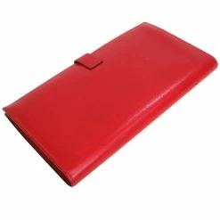 Hermes Red Box Calf Leather Herakles Long Wallet For Men -Deals Hermes Store luxury men hermes used handbags p38732 0003