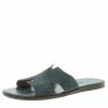 Hermes Slate Grey Croc Leather Izmir Sandals Size 43 For Men 2 Hermes Slate Grey Croc Leather Izmir Sandals Size 43 For Men -Deals Hermes Store luxury men hermes used shoes p106432 001