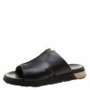 Hermes Black Leather Pharaon Flat Sandals Size 43 For Men 1 Hermes Black Leather Pharaon Flat Sandals Size 43 For Men -Deals Hermes Store luxury men hermes used shoes p123625 001