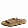 Hermes Beige Suede Slide Sandals Size 42 For Men 2 Hermes Beige Suede Slide Sandals Size 42 For Men -Deals Hermes Store luxury men hermes used shoes p140652 0001