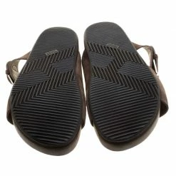 Hermes Brown Suede Flat Slide Sandals Size 42 For Men -Deals Hermes Store luxury men hermes used shoes p140698 006