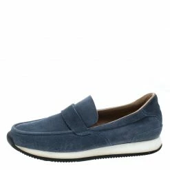 Hermes Blue Suede Injection Loafer Sneakers Size 41 For Men -Deals Hermes Store luxury men hermes used shoes p169259 004