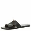Hermes Black Leather Izmir Sandals Size 42.5 For Men -Deals Hermes Store luxury men hermes used shoes p185933 006