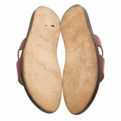 Hermes Brick Red Leather Izmir Sandals Size 42.5 For Men -Deals Hermes Store luxury men hermes used shoes p185934 001