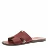 Hermes Brick Red Leather Izmir Sandals Size 42.5 For Men 1 Hermes Brick Red Leather Izmir Sandals Size 42.5 For Men -Deals Hermes Store luxury men hermes used shoes p185934 006