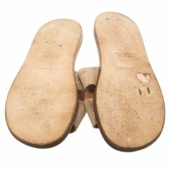 Hermes Light Brown Suede Izmir Sandals Size 42 For Men -Deals Hermes Store luxury men hermes used shoes p185940 001