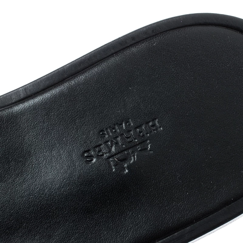 Hermes Neon Orange Fabric Izmir Sandals Size 42.5 For Men 9 Hermes Neon Orange Fabric Izmir Sandals Size 42.5 For Men - Image 7