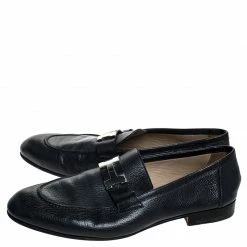 Hermes Blue Leather H Logo Paris Loafers Size 43.5 For Men 13 Hermes Blue Leather H Logo Paris Loafers Size 43.5 For Men -Deals Hermes Store luxury men hermes used shoes p251416 007