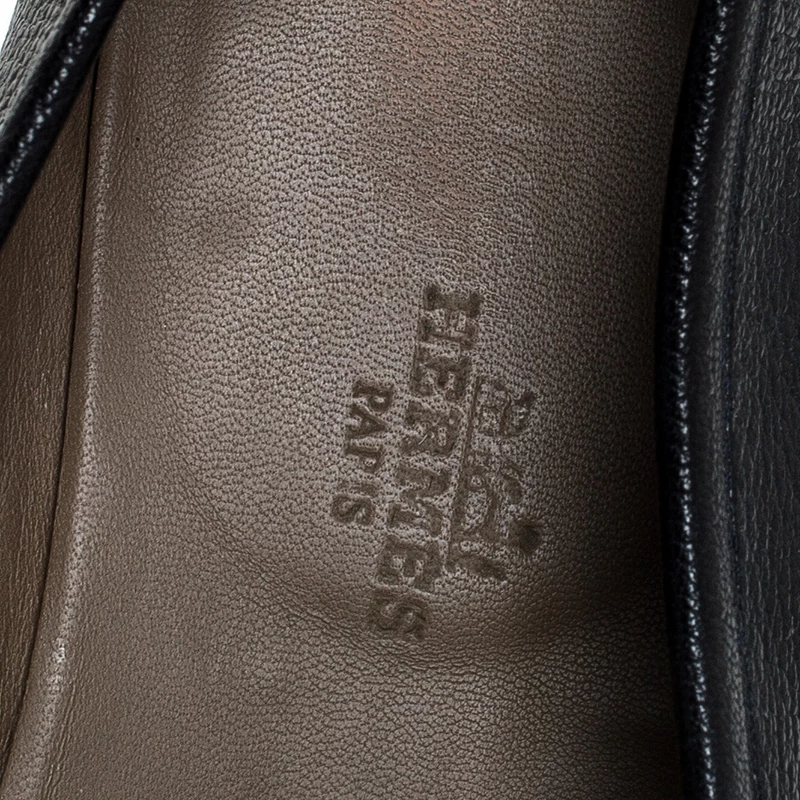 Hermes Blue Leather H Logo Paris Loafers Size 43.5 For Men 9 Hermes Blue Leather H Logo Paris Loafers Size 43.5 For Men - Image 7