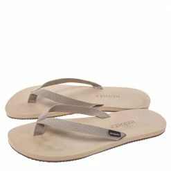 Hermes Cream/Brown Technical Fabric Isolella Flip Flop Sandals Size 42 For Men -Deals Hermes Store luxury men hermes used shoes p291930 003