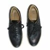 Hermes Black Leather Quick Lace Up Sneakers Size 42 For Men