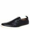 Hermes Black Perforated Leather Slip On Sneakers Size 44 For Men -Deals Hermes Store luxury men hermes used shoes p325191 001
