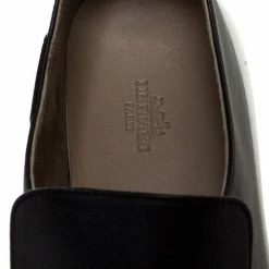 Hermes Black Perforated Leather Slip On Sneakers Size 44 For Men -Deals Hermes Store luxury men hermes used shoes p325191 003