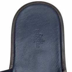 Hermes Brown/Blue Epsom Leather Izmir Flat Slides Size 43 For Men -Deals Hermes Store luxury men hermes used shoes p341092 004