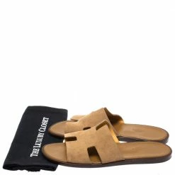 Hermes Beige Suede Izmir Sandals Size 43 For Men -Deals Hermes Store luxury men hermes used shoes p349761 008