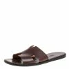 Hermes Brown Leather Izmir Flat Slides Size 42.5 For Men 2 Hermes Brown Leather Izmir Flat Slides Size 42.5 For Men -Deals Hermes Store luxury men hermes used shoes p354907 006