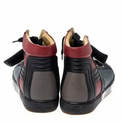 Hermes Multicolor Leather Lions High Top Sneakers Size 44 For Men -Deals Hermes Store luxury men hermes used shoes p360413 008