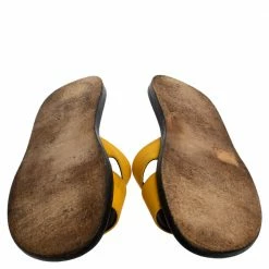 Hermes Yellow Fabric Izmir Sandals Size 43 For Men -Deals Hermes Store luxury men hermes used shoes p361484 008
