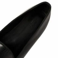 Hermes Black Leather Smoking Slippers Size 43 For Men -Deals Hermes Store luxury men hermes used shoes p388275 009