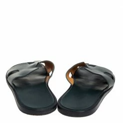 Hermes Hermés Green Leather Izmir Flats Sandals Size 41.5 For Men 14 Hermes Hermés Green Leather Izmir Flats Sandals Size 41.5 For Men -Deals Hermes Store luxury men hermes used shoes p407066 003