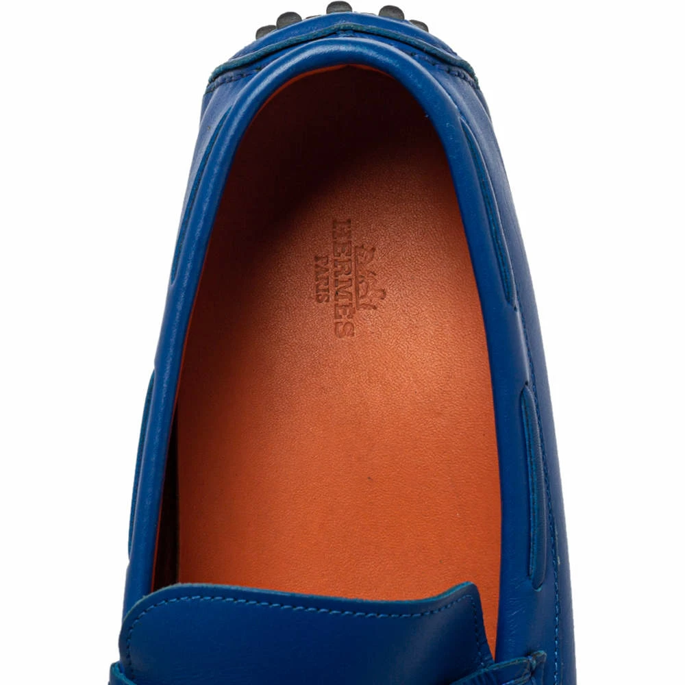 Hermes Hermés Blue Leather Slip On Loafers Size 43 For Men 9 Hermes Hermés Blue Leather Slip On Loafers Size 43 For Men - Image 7