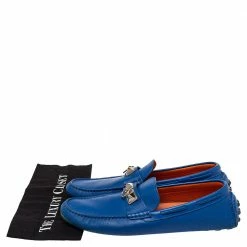 Hermes Hermés Blue Leather Slip On Loafers Size 43 For Men 17 Hermes Hermés Blue Leather Slip On Loafers Size 43 For Men -Deals Hermes Store luxury men hermes used shoes p416480 008