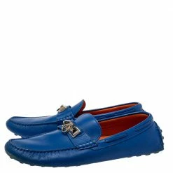 Hermes Hermés Blue Leather Slip On Loafers Size 43 For Men 13 Hermes Hermés Blue Leather Slip On Loafers Size 43 For Men -Deals Hermes Store luxury men hermes used shoes p416480 009