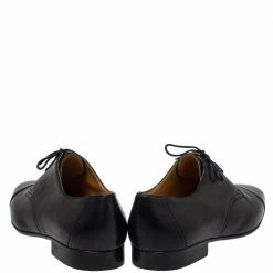 Hermes Black Leather Lace Up Oxfords Size 42 For Men -Deals Hermes Store luxury men hermes used shoes p423779 005