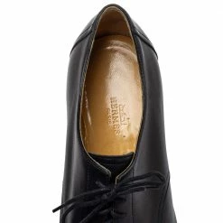 Hermes Black Leather Lace Up Oxfords Size 42 For Men -Deals Hermes Store luxury men hermes used shoes p423779 007