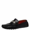 Hermes Black Leather Slip On Irving Loafers Size 41 For Men