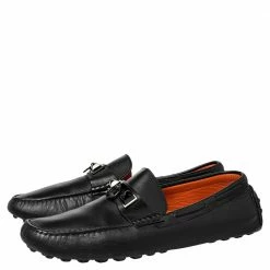 Hermes Black Leather Irving Slip On Loafers Size 41 For Men -Deals Hermes Store luxury men hermes used shoes p465963 008