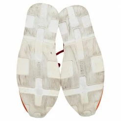 Hermes Orange Neoprene And Suede Miles Low Top Sneakers Size 40 For Men -Deals Hermes Store luxury men hermes used shoes p488191 003