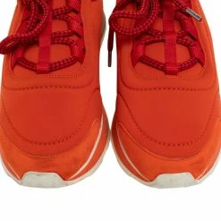 Hermes Orange Neoprene And Suede Miles Low Top Sneakers Size 40 For Men -Deals Hermes Store luxury men hermes used shoes p488191 008