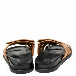 Hermes Brown Leather Chypre Sandals Size 40 For Men -Deals Hermes Store luxury men hermes used shoes p491837 004