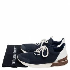 Hermes Hermés Blue/White Fabric And Leather Miles Low Top Sneakers Size 42 For Men 17 Hermes Hermés Blue/White Fabric And Leather Miles Low Top Sneakers Size 42 For Men -Deals Hermes Store luxury men hermes used shoes p514996 009