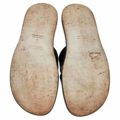 Hermes Black Alligator Leather Izmir Flat Sandals Size 43 For Men -Deals Hermes Store luxury men hermes used shoes p515330 004