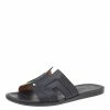 Hermes Black Leather Izmir Flat Slide Sandals Size 42 For Men 1 Hermes Black Leather Izmir Flat Slide Sandals Size 42 For Men -Deals Hermes Store luxury men hermes used shoes p525882 006