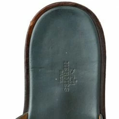 Hermes Blue Leather Izmir Flat Slides Size 43 For Men -Deals Hermes Store luxury men hermes used shoes p555259 003