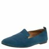 Hermes Blue Suede Milano Slip On Loafers Size 45 For Men -Deals Hermes Store luxury men hermes used shoes p560862 007