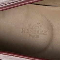 Hermes Burgundy Leather Slip On Loafers Size 42 For Men -Deals Hermes Store luxury men hermes used shoes p563223 009