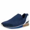 Hermes Blue Neoprene And Leather Slip On Sneakers Size 43.5 For Men -Deals Hermes Store luxury men hermes used shoes p592591 006
