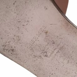 Hermes Tan Leather Izmir Flat Slides Size 46 For Men -Deals Hermes Store luxury men hermes used shoes p609955 011