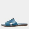 Hermes Blue Leather Izmir Flat Sandals Size 43 For Men 2 Hermes Blue Leather Izmir Flat Sandals Size 43 For Men -Deals Hermes Store luxury men hermes used shoes p632735 001
