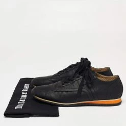 Hermes Black Leather Low Top Sneakers Size 41 For Men -Deals Hermes Store luxury men hermes used shoes p637758 006