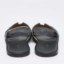 Hermes Green Leather Izmir Flat Sandals Size 43 For Men -Deals Hermes Store luxury men hermes used shoes p646399 005